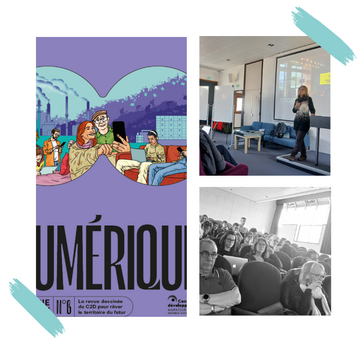 Présentation du tome numérique lors d’une rencontre du réseau les VerdoYantes